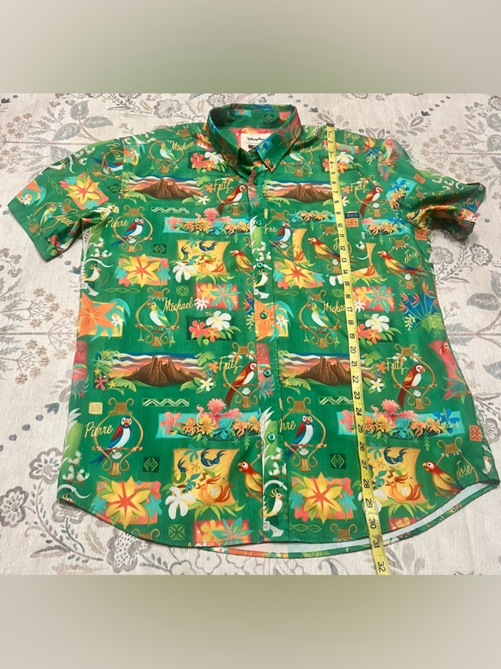 RSVLTS Disney Parks Enchanted Tiki Room KUNUFLEX Short Sleeve Shirt Size XL - Picture 6 of 6
